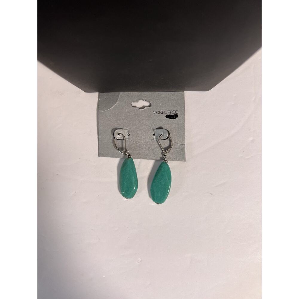 Fashion Jewelry Green Teardrop Dangle Drop Earrings Hook Costume